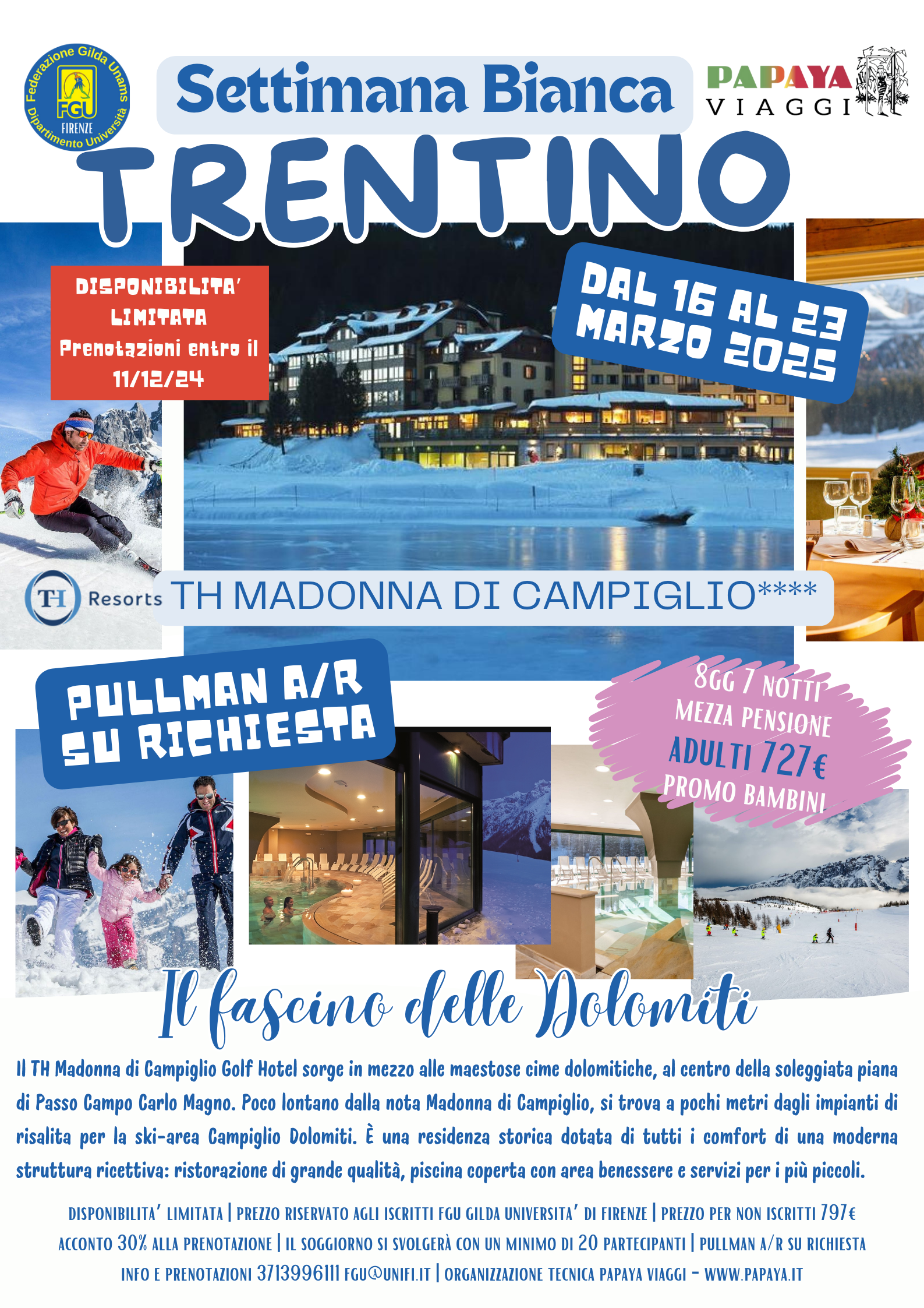 Settimana bianca in Trentino dal 16 al 23 marzo 2025 News FGU